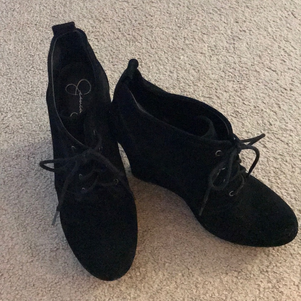 Jessica Simpson platform booties